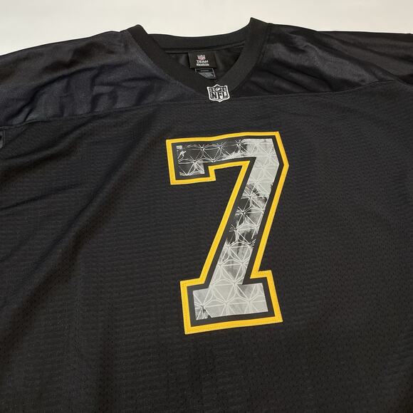 Pittsburgh Steelers Ben Roethlisberger 7 Special Issue Reebok Black Jersey XL - Picture 3 of 7